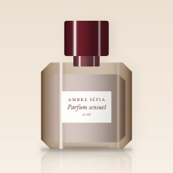 Parfum sensuel à la fleur de cerisier pour femme – Ambre Sépia, flacon 30 ml