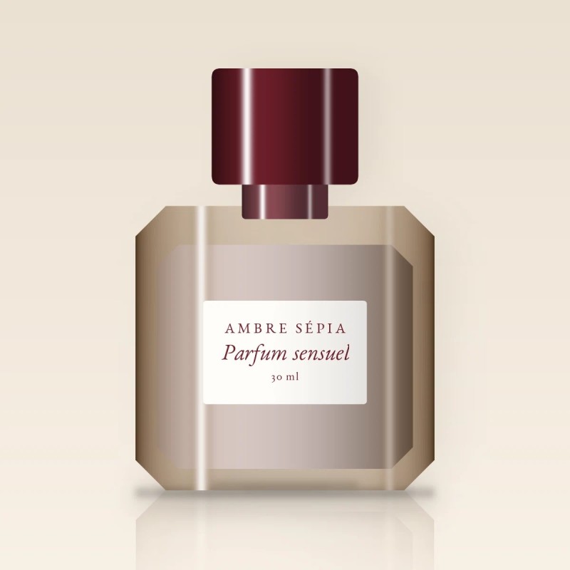 Parfum sensuel à la fleur de cerisier pour femme – Ambre Sépia, flacon 30 ml