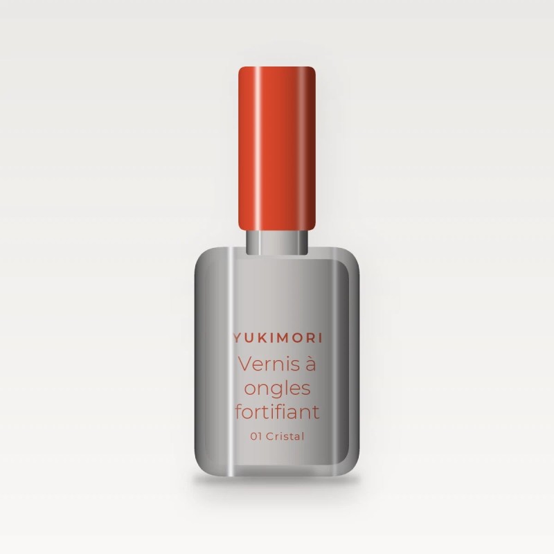 Vernis à ongles fortifiant au bambou – Yukimori, flacon 10 ml, teinte 01 Cristal