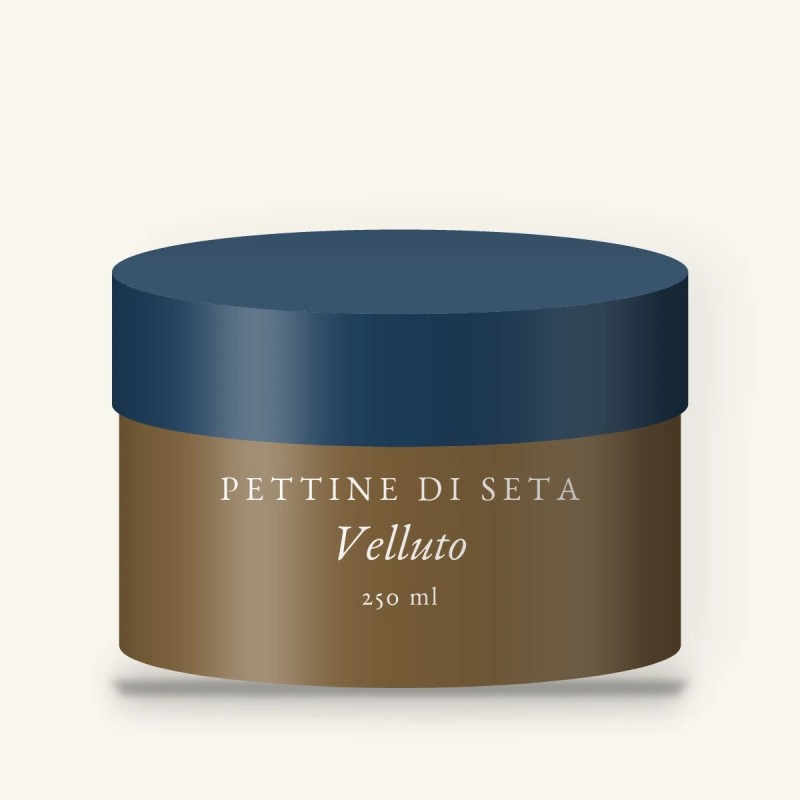 Crème coiffante Velluto à l'aloe vera – Pettine di Seta, pot 250 ml