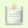 Bougie parfumée Brise Marine délicate – Fraîcheline, pot en verre 70 g