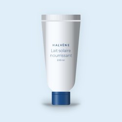 Lait solaire nourrissant à l'huile de coco SPF 50+ – Halvène, tube 200 ml