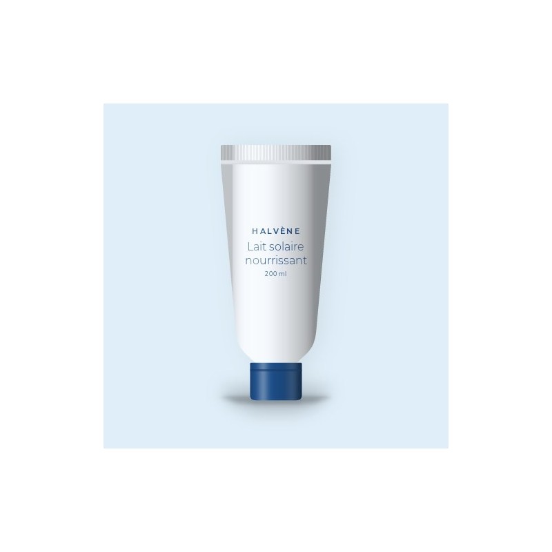 Lait solaire nourrissant à l'huile de coco SPF 50+ – Halvène, tube 200 ml
