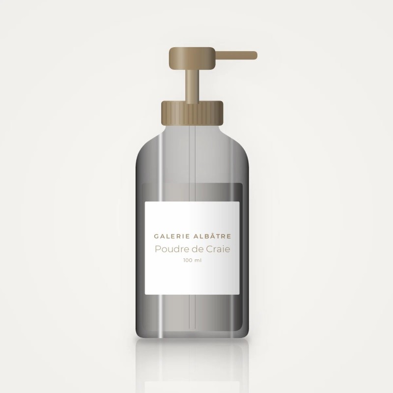 Baume après-rasage Poudre de Craie doux – Galerie Albâtre, flacon-pompe 100 ml