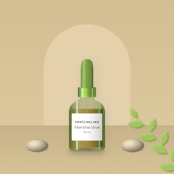 Huile à barbe Menthe Vive peaux sèches – Fraîcheline, photo d'ambiance