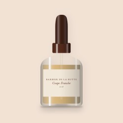Huile à barbe Coupe Franche au cyprès – Barbier de la Butte, flacon compte-gouttes 30 ml