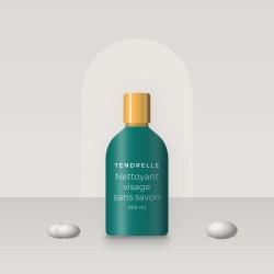 Nettoyant visage sans savon à l'extrait de concombre – Tendrelle, photo d'ambiance