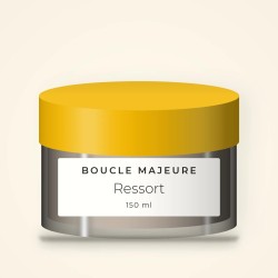 Masque capillaire Ressort à l'huile de coco – Boucle Majeure, pot 150 ml