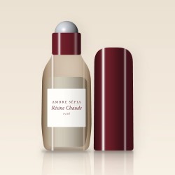 Déodorant Résine Chaude à l'arrow-root – Ambre Sépia, flacon roll-on 75 ml