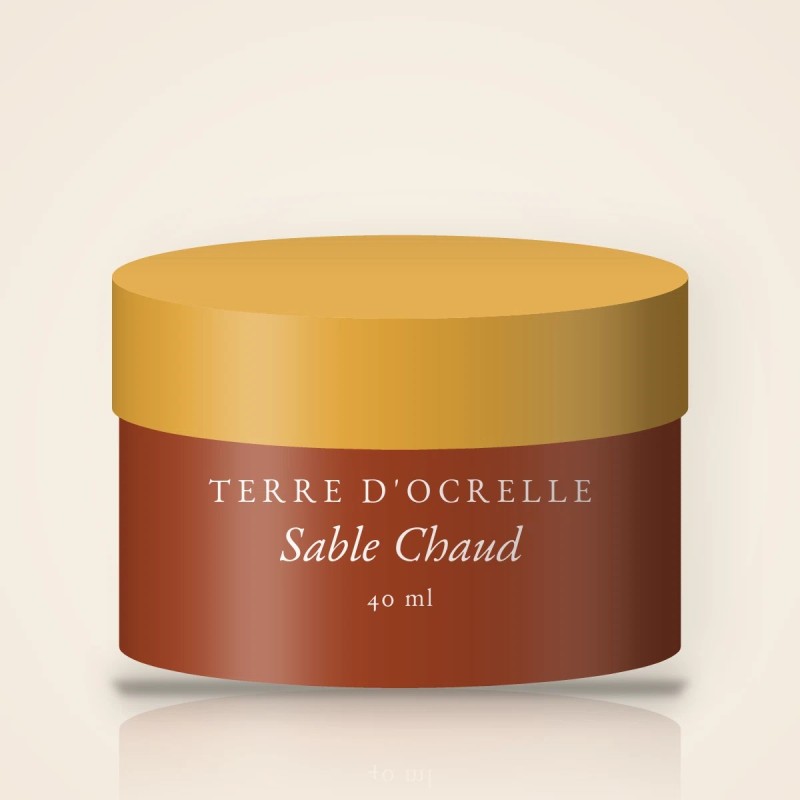 Sable Chaud crème hydratante onctueuse – Terre d'Ocrelle, pot 40 ml