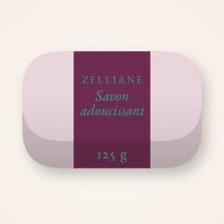 Savon surgras adoucissant à l'huile d'amande douce – Zelliane, pain 125 g