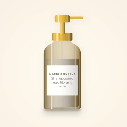 Shampooing équilibrant à la menthe poivrée – Mardi Douceur, flacon-pompe 250 ml