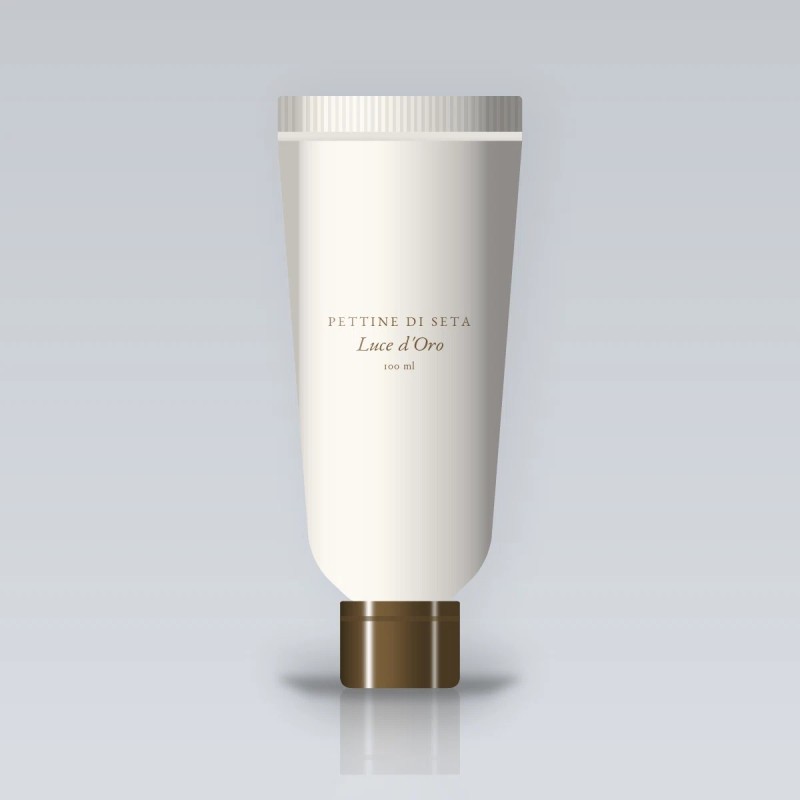 Soin sans rinçage disciplinant Luce d'Oro – Pettine di Seta, tube 100 ml