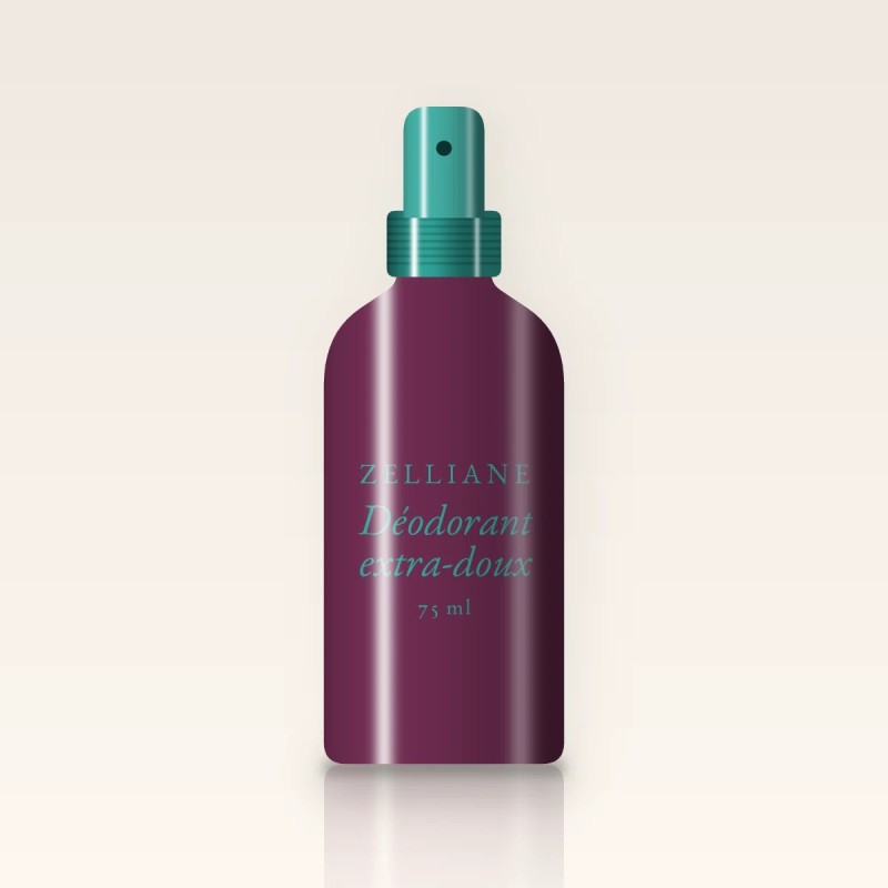 Déodorant soin extra-doux à l'hamamélis – Zelliane, flacon spray 75 ml