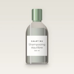 Shampooing équilibre à l'extrait de sauge – Galet Nu, flacon 500 ml