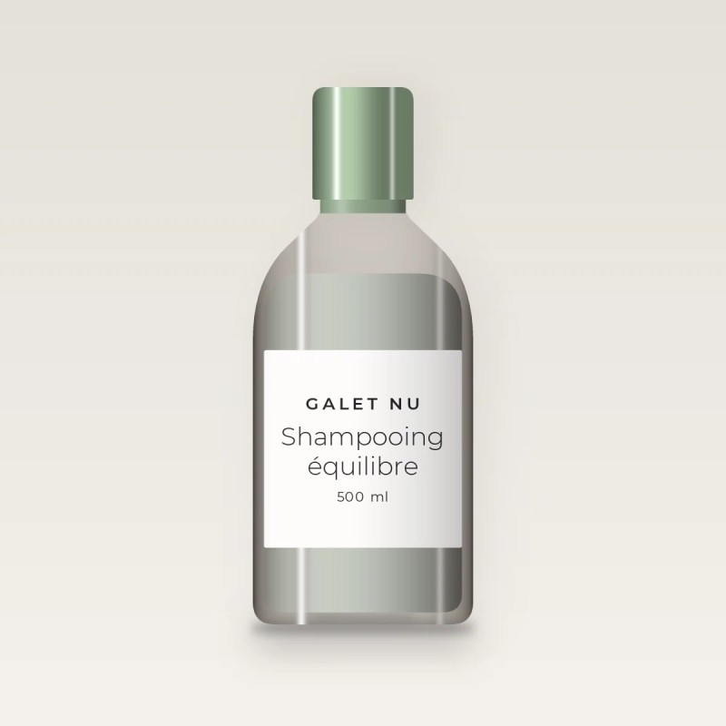 Shampooing équilibre à l'extrait de sauge – Galet Nu, flacon 500 ml