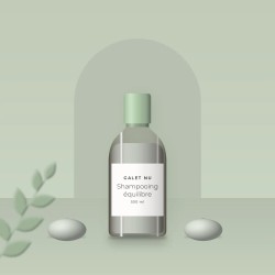Shampooing équilibre à l'extrait de sauge – Galet Nu, photo d'ambiance