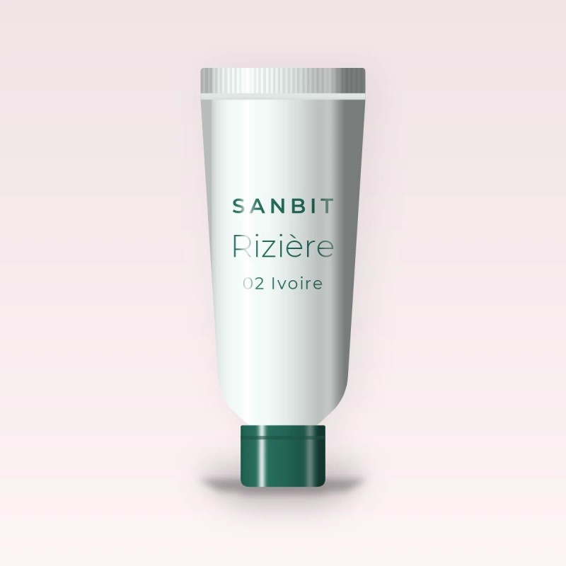 Correcteur léger Rizière – Sanbit, tube 8 ml, teinte 02 Ivoire