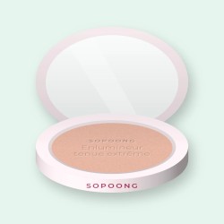 Enlumineur tenue extrême à l'amande douce – Sopoong, boîtier 7 g, teinte Or rose
