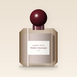 Parfum romantique à la vanille pour femme – Ambre Sépia, flacon 30 ml