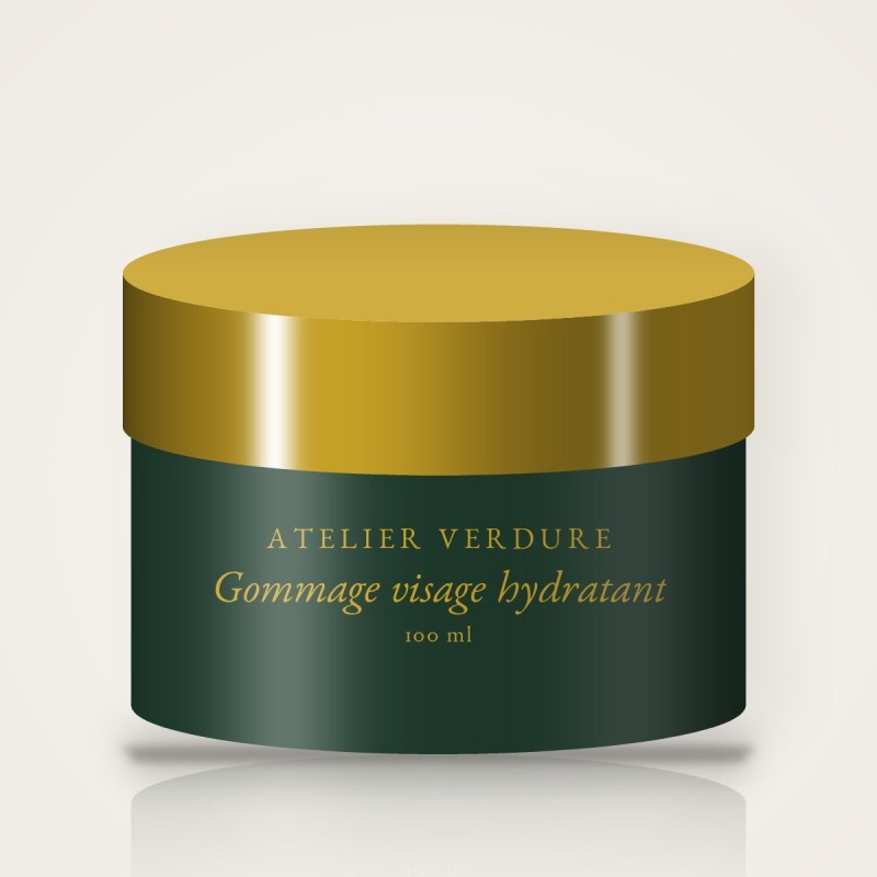 Gommage visage hydratant à l'extrait de kiwi – Atelier Verdure, pot 100 ml