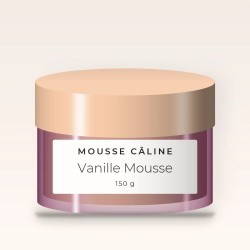Gommage corps Vanille Mousse fraîcheur au sucre – Mousse Câline, pot 150 g