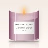 Bougie parfumée Caramel Doux au clou de girofle – Mousse Câline, pot en verre 180 g