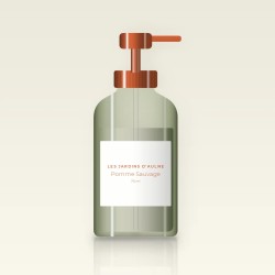 Crème coiffante Pomme Sauvage au beurre de murumuru – Les Jardins d'Aulne, flacon-pompe 75 ml