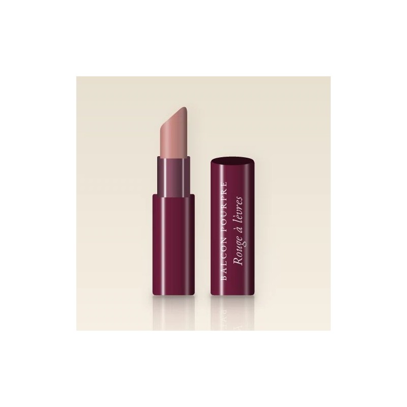 Rouge à lèvres couleur intense à l'huile de noisette – Balcon Pourpre, étui 3,5 g, teinte 02 Nude rosé