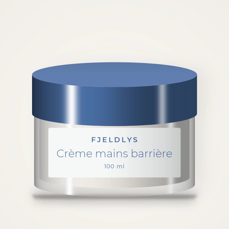 Crème mains et ongles barrière à l'huile de coco – Fjeldlys, pot 100 ml