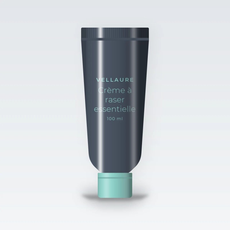 Crème à raser essentielle au sapin de Sibérie pour homme – Vellaure, tube 100 ml