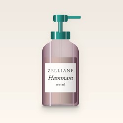 Gel douche Hammam énergisant – Zelliane, flacon-pompe 100 ml