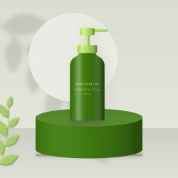 Baume après-rasage revitalisant Menthe Vive – Fraîcheline, photo d'ambiance