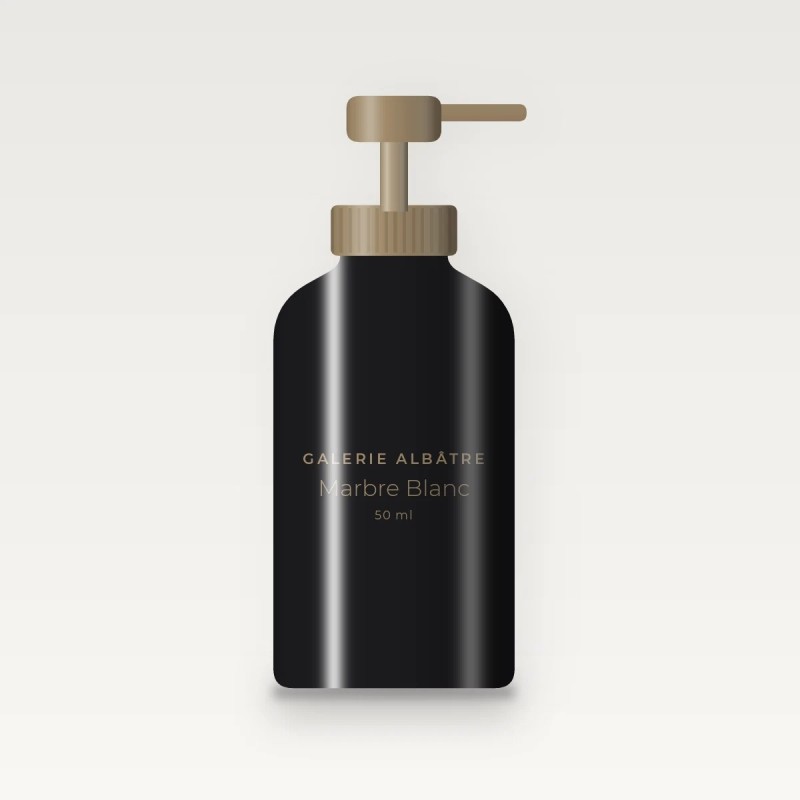 Soin visage tout-en-un Marbre Blanc – Galerie Albâtre, flacon-pompe 50 ml