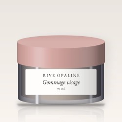 Gommage visage micro-exfoliant à la poudre de bambou – Rive Opaline, pot 75 ml