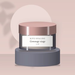 Gommage visage micro-exfoliant à la poudre de bambou – Rive Opaline, photo d'ambiance