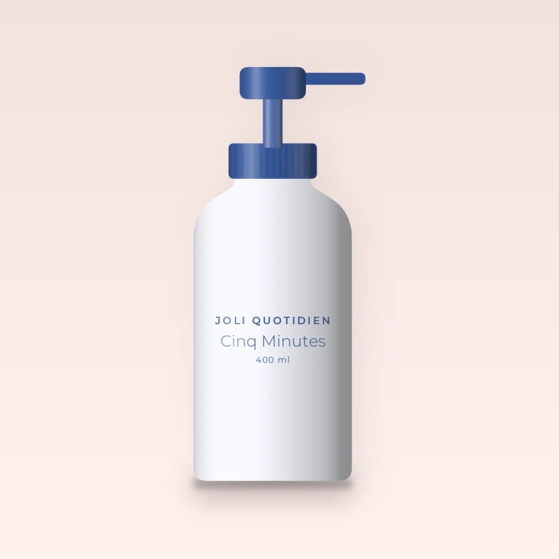 Cinq Minutes nettoyant visage anti-imperfections – Joli Quotidien, flacon-pompe 400 ml