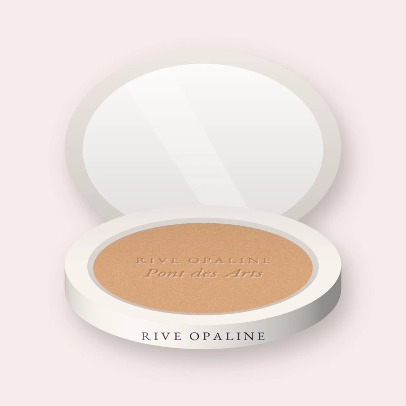 Terre de soleil Pont des Arts à l'huile de macadamia – Rive Opaline, boîtier 10 g, teinte 01 Hâle léger