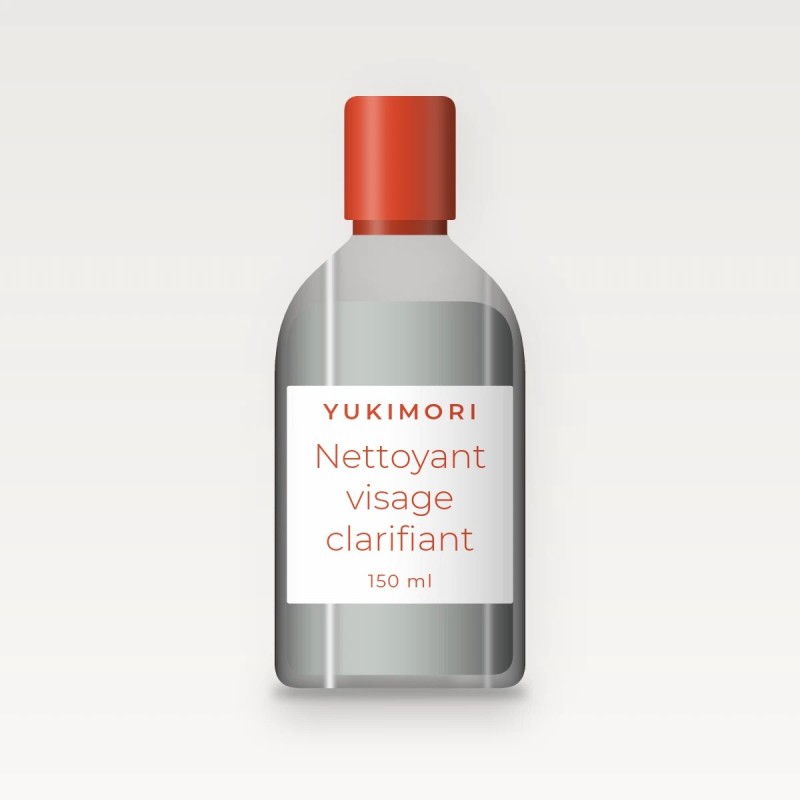 Nettoyant visage clarifiant à l'extrait de concombre – Yukimori, flacon 150 ml