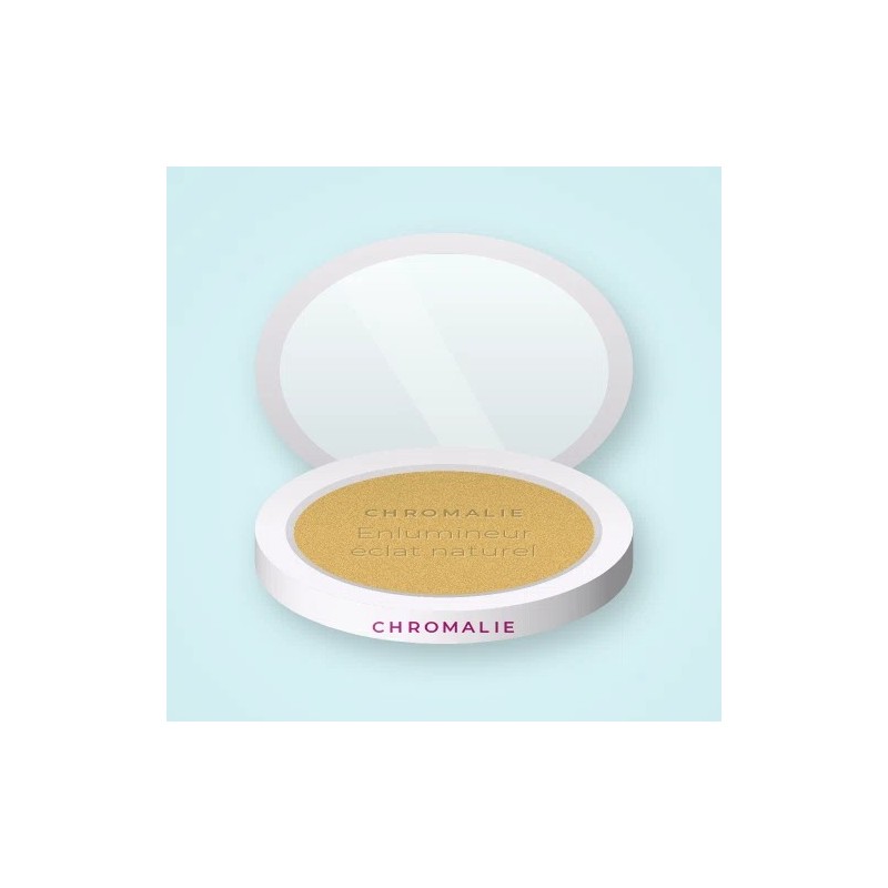 Enlumineur éclat naturel au beurre de karité – Chromalie, boîtier 4,5 g, teinte Doré