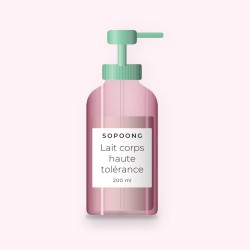 Lait corps haute tolérance à l'huile de macadamia – Sopoong, flacon-pompe 200 ml