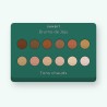 Palette yeux saisonnière Brume de Jeju – Sanbit, 12 × 1 g, teinte Tons chauds