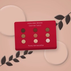 Palette yeux longue durée Dernier Salut – Coulisse Rouge, photo d'ambiance