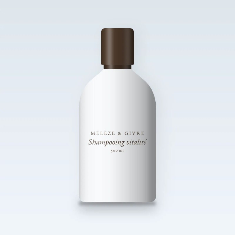 Shampooing vitalité à l'acide hyaluronique – Mélèze & Givre, flacon 500 ml