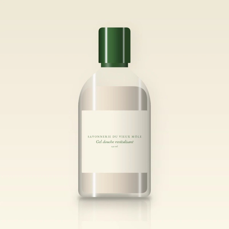 Gel douche et bain revitalisant à l'huile d'argan – Savonnerie du Vieux Môle, flacon 250 ml
