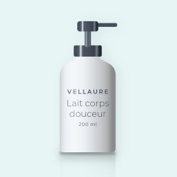 Lait corps douceur à la vitamine E – Vellaure, flacon-pompe 200 ml