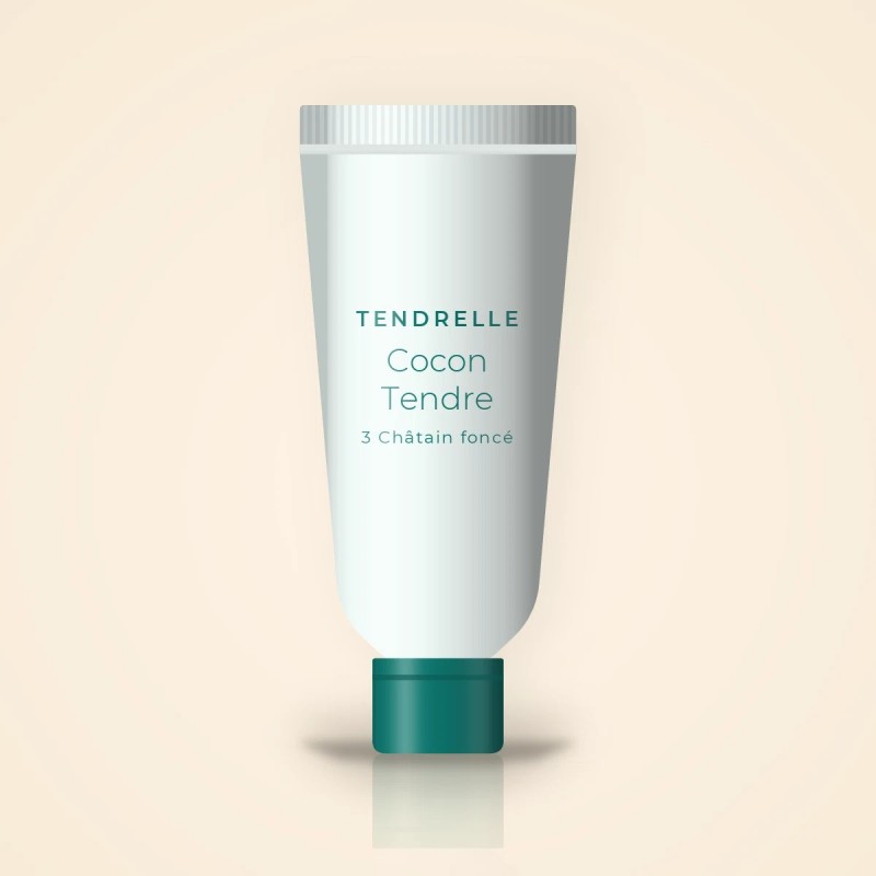 Coloration Cocon Tendre aux céramides – Tendrelle, tube, teinte 3 Châtain foncé