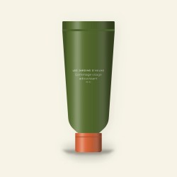 Gommage visage adoucissant à l'extrait de kiwi – Les Jardins d'Aulne, tube 75 ml