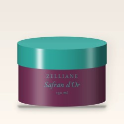 Crème coiffante fixation modulable Safran d'Or – Zelliane, pot 250 ml
