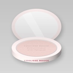 Enlumineur anti-fatigue à l'extrait de rose – Coulisse Rouge, boîtier 7 g, teinte Nacre rosée